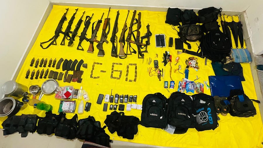 <div class="paragraphs"><p>Eleven firearms including seven automatic weapons including&nbsp;&nbsp;three&nbsp;&nbsp;AK47, two INSAS, one Carbine and one SLR,  explosives, detonators&nbsp; have also been recovered from the firing spot.&nbsp;</p></div>